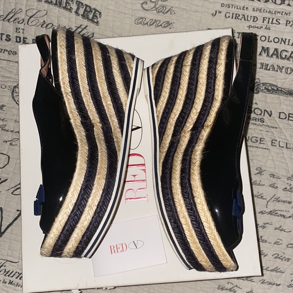 Valentino Vintage navy platform - Picture 2 of 4